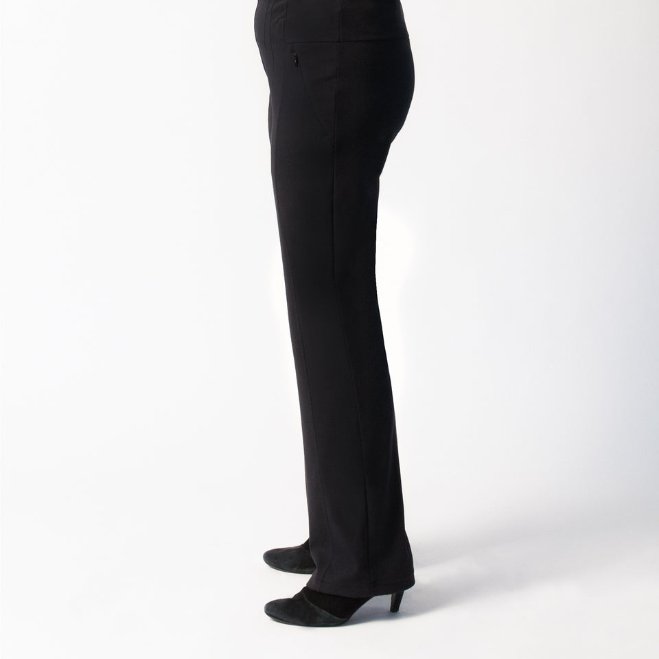Shaped down your leg for a straight silhouette