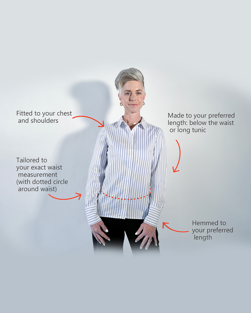 The Made for You Shirt - Blue Striped
