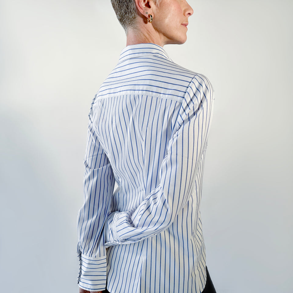 The Made for You Shirt - Blue Striped