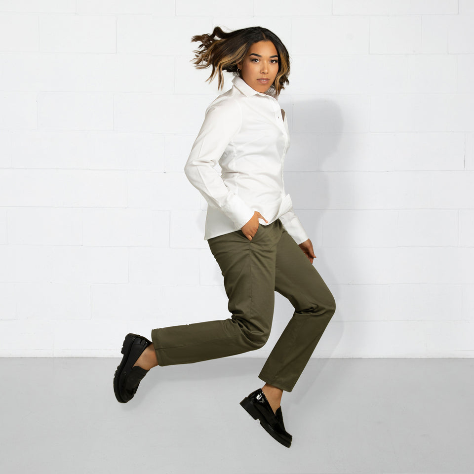 Work to Weekend Bundle - Slim Leg Olive