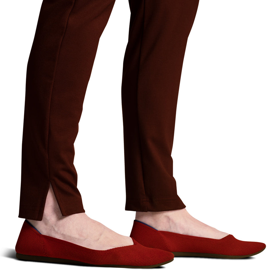 The Essential Ankle Pant - Merlot